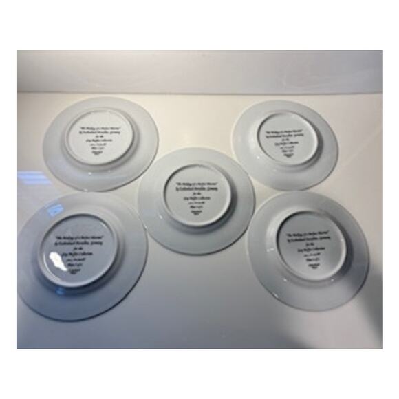 Eschenbach Guy Buffet The Making of a Perfect Martini Plates 8" Set of 5 Germany - Picture 2 of 15